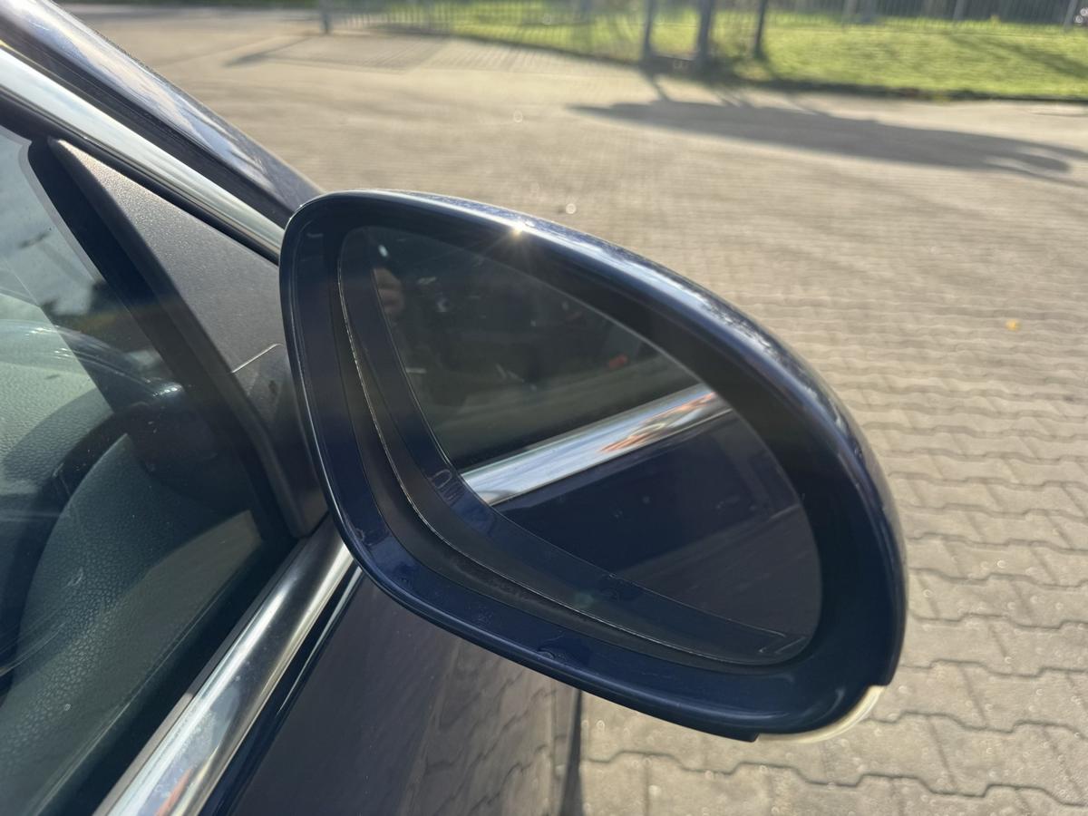 VW Jetta 1K2 original Au&szlig;enspiegel rechts LD5Q Shadow Blue elektrisch verstellbar Bj.2009